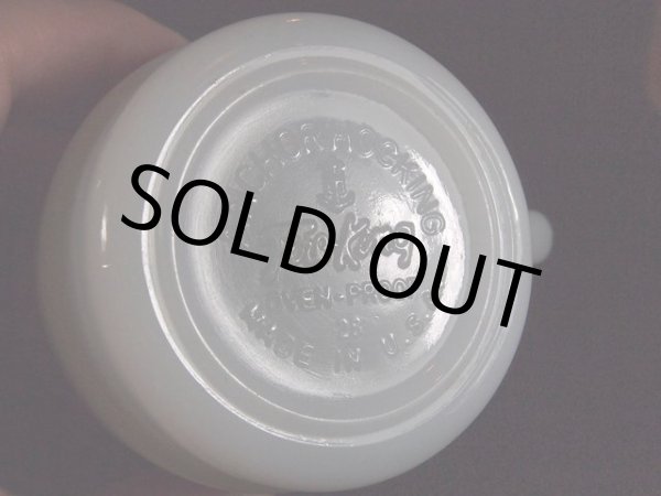 画像5: 60s-70sFireKing(ファイヤーキング)スタッキングマグ・ギンガムチェック(レッド) (5)