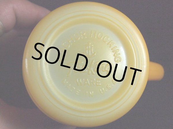 画像5: 60sFireKing(ファイヤーキング)スタッキングマグ・山吹 (5)