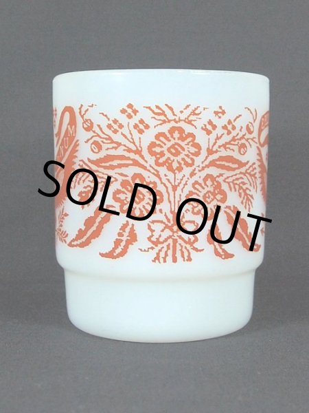 画像4: 1960s-70s【FireKing】スタッキングマグ グレートシール(橙) (4)