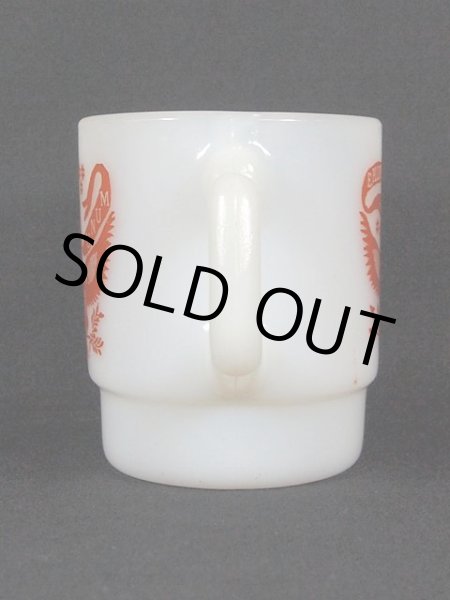 画像2: 1960s-70s【FireKing】スタッキングマグ グレートシール(橙) (2)