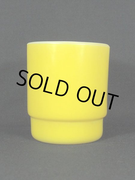 画像4: 1960s-70s【FireKing】スタッキングマグ・イエロー (4)