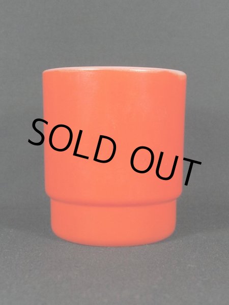 画像4: 1970s-80s【FireKing】スタッキングマグ・オレンジ (4)