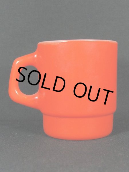 画像3: 1970s-80s【FireKing】スタッキングマグ・オレンジ (3)