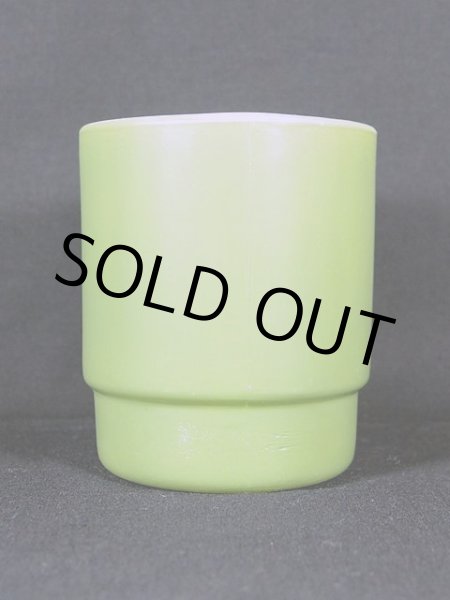 画像4: 1960s【FireKing】スタッキングマグ・グリーン (4)