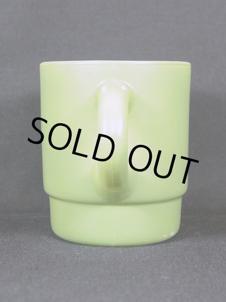 画像2: 1960s【FireKing】スタッキングマグ・グリーン (2)