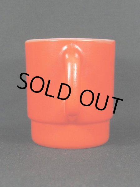 画像2: 1970s-80s【FireKing】スタッキングマグ・オレンジ (2)