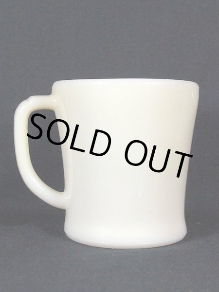 画像3: 1940s-1950s【FireKing】Dハンドルマグ・アイボリー?フラットボトム? (3)