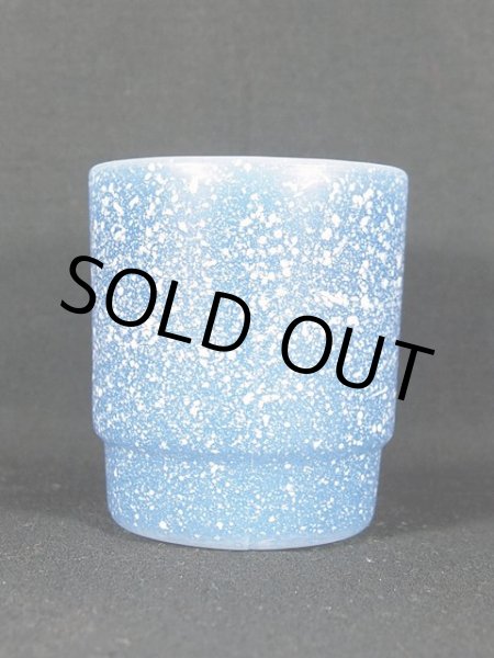 画像4: 1960s【FireKing】スタッキングマグ・ブルーグラニット (4)