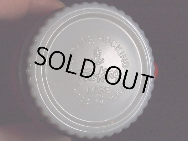 画像5: 1960s【FireKing】リブボトムマグ・赤黒 (5)