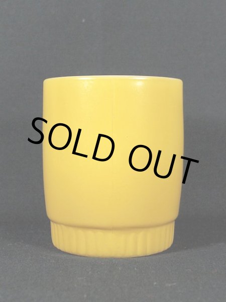 画像4: 1960s【FireKing】リブボトムマグ・黄 (4)