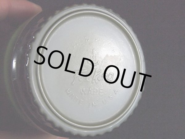 画像5: 1960s【FireKing】リブボトムマグ・緑黒 (5)