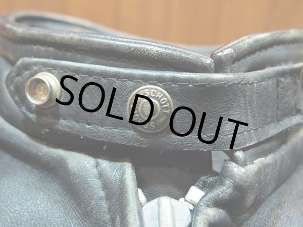 画像4: 【Schott】シングルライダースジャケット　実寸36 (4)