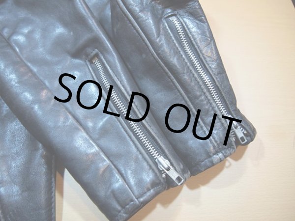 画像5: 【Schott】シングルライダースジャケット　実寸36 (5)