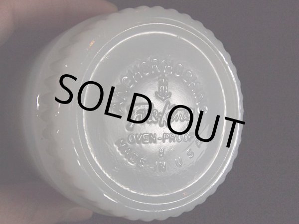 画像5: 1960s-70s【FireKing】リブボトムマグ・白 (5)