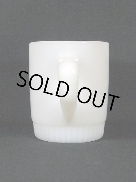 画像2: 1960s-70s【FireKing】リブボトムマグ・白 (2)