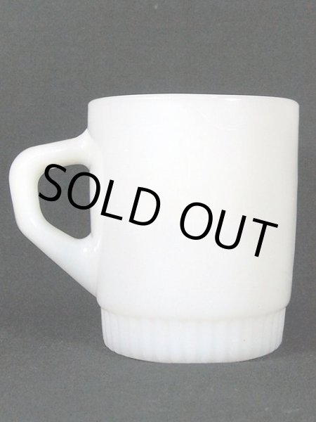 画像3: 1960s-70s【FireKing】リブボトムマグ・白 (3)