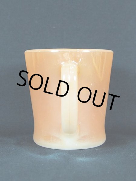 画像2: 1960s-70s【FireKing】Dハンドルマグ/ピーチラスター (2)