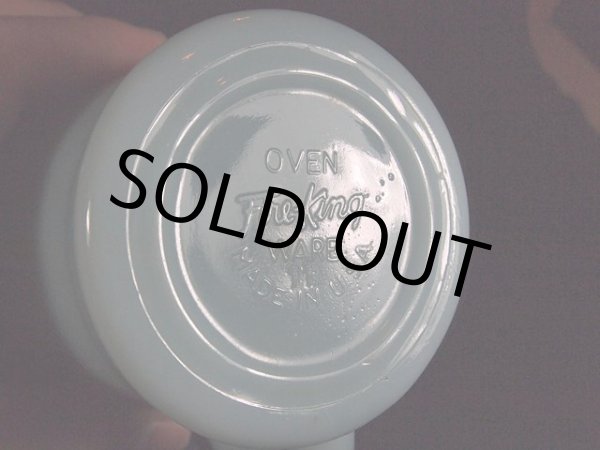 画像5: 1950s【FireKing】Dハンドルマグ・ターコイズブルー (5)