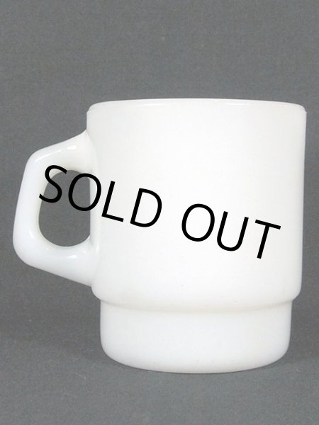 画像3: 1960s-70s【FireKing】スタッキングマグ・ホワイト (3)