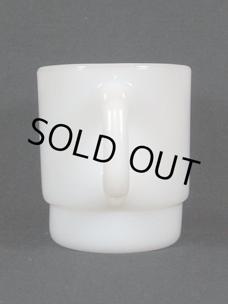 画像2: 1960s-70s【FireKing】スタッキングマグ・ホワイト (2)