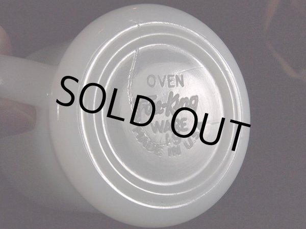 画像5: 1950s【FireKing】Dハンドルマグ・ホワイト (5)