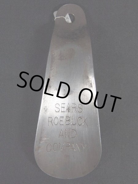 30s SEARS 黒ラッカーシューホーン ヴィンテージ アンティーク SEARS ROEBUCK&Co Black Shoe Horn 30's 40's ヴィンテージ
