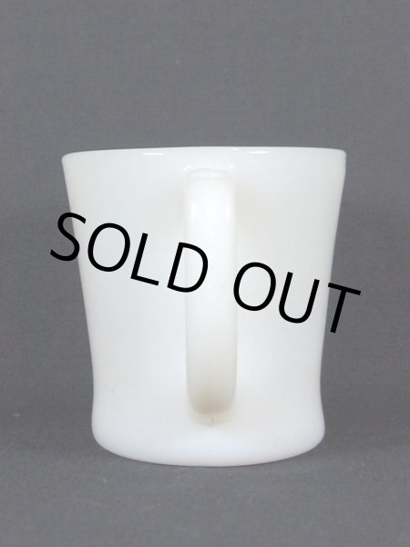 画像2: 1940s-50s【FireKing】Dハンドルマグ・アイボリー (2)