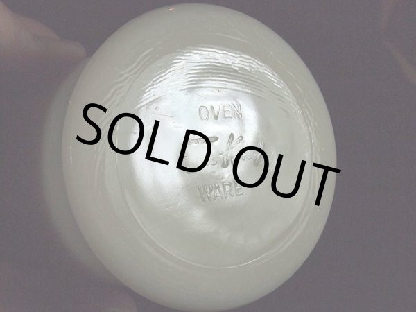 画像5: 1940s-50s【FireKing】Dハンドルマグ・アイボリー?フラットボトム? (5)