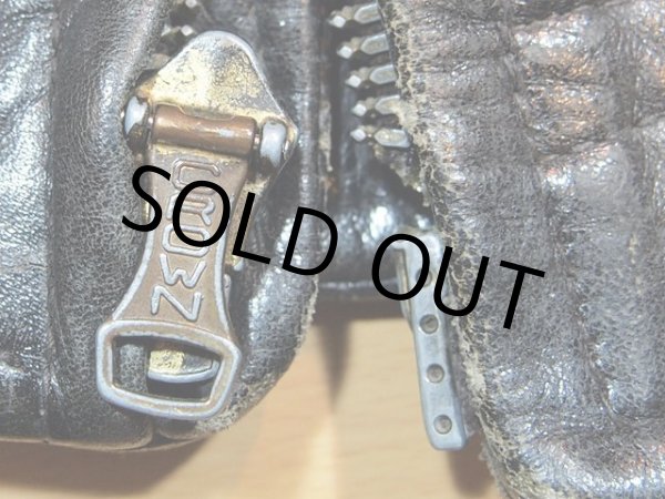 画像3: 1950sライダースジャケット　スプリングCROWN ZIP (3)