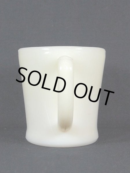 画像2: 1940s-50s【FireKing】Dハンドルマグ・アイボリー?フラットボトム? (2)