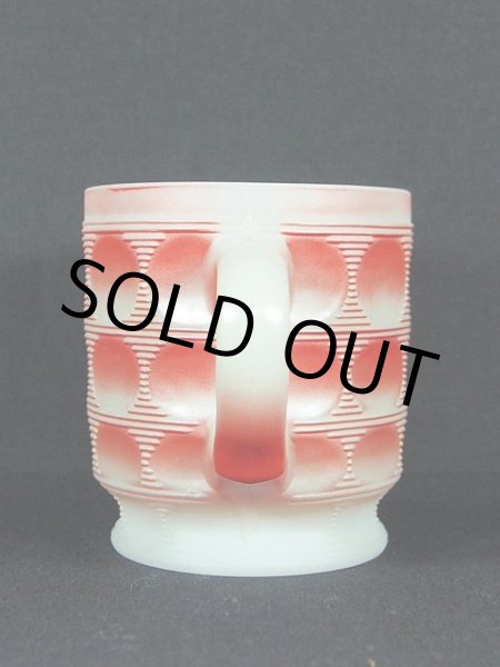 画像2: 1960s【FireKing】キャメロットマグ・レッド (2)