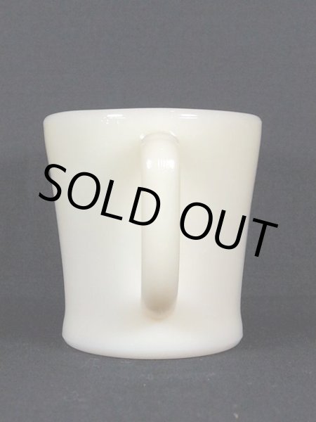 画像2: 1940s-50s【FireKing】Dハンドルマグ・アイボリー?フラットボトム? (2)