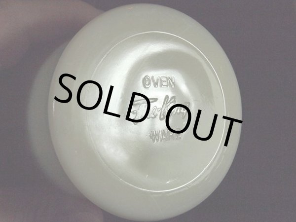 画像5: 1940s-50s【FireKing】Dハンドルマグ・アイボリー?フラットボトム? (5)