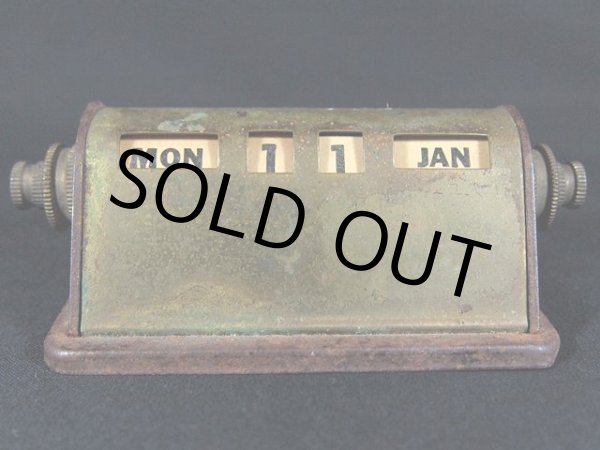 画像2: ビンテージ真鍮製デスクカレンダー (2)