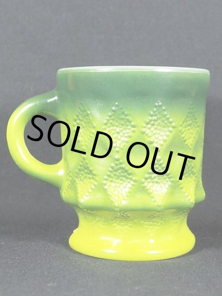 画像3: 1960s-70s【FireKing】キンバリーマグ・グリーン(緑) (3)