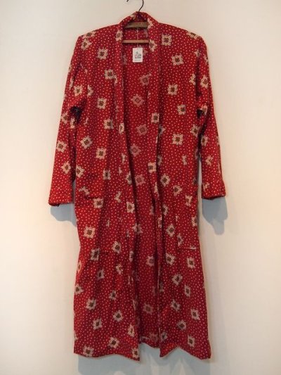 画像1: 1980s総柄ネルガウン