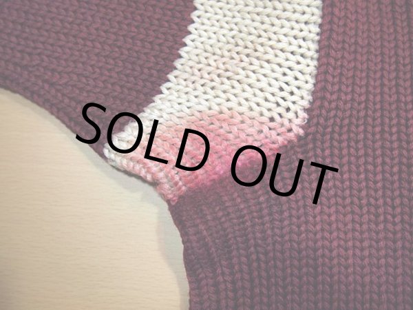 画像5: 1930s-1940s【DEWEY'S】ツートンレタードニットセーター (5)