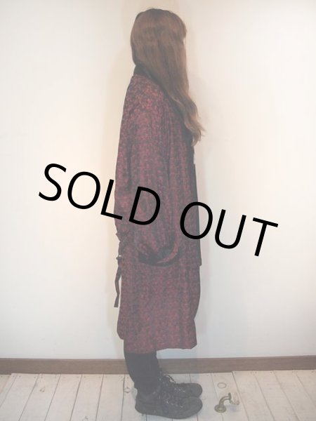 画像3: 1960s総柄サテンガウン (3)