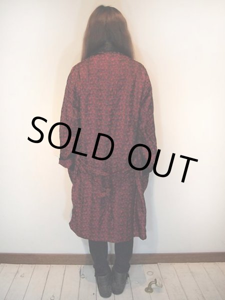 画像4: 1960s総柄サテンガウン (4)