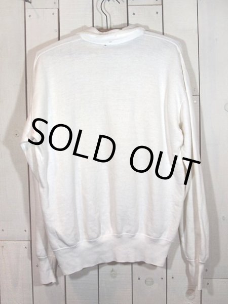 画像2: SALE!! 1950sハーフZIP染込みプリントスウェット (2)