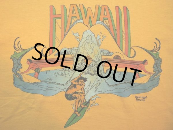 画像5: 1970s【Hanes】HAWAIIサーフTシャツ (5)