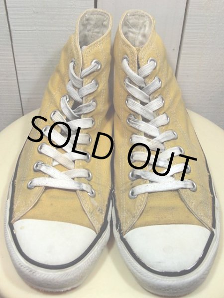 画像2: 1990sUSA製【CONVERSE ALLSTAR】イエローHi　7 1/2 (2)