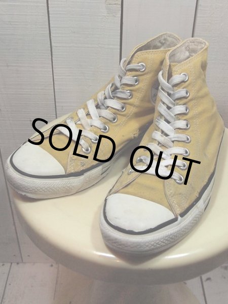 画像1: 1990sUSA製【CONVERSE ALLSTAR】イエローHi　7 1/2 (1)