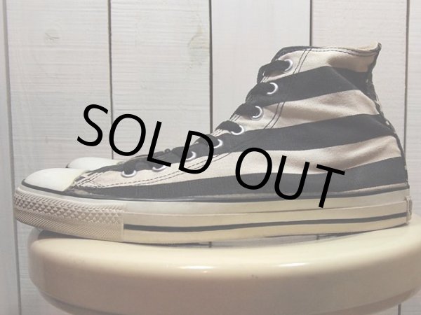 画像5: 1990sUSA製【CONVERSE ALLSTAR】スターズ＆バーズ白黒(星条旗柄)Hi　9 (5)
