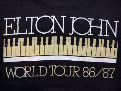 画像2: 1980s?ELTON JOHN?86/87年ツアーTシャツ