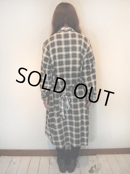 画像3: 1960sオンブレーチェックネルガウン (3)