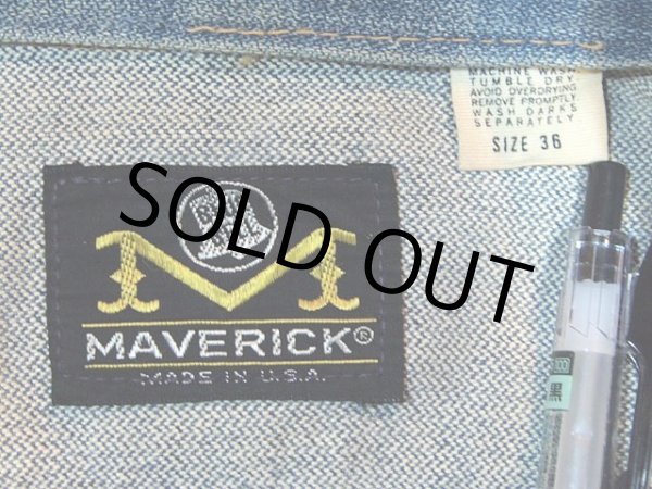 画像3: 1970s【MAVERICK】4ポケデニムジャケット　size36 (3)