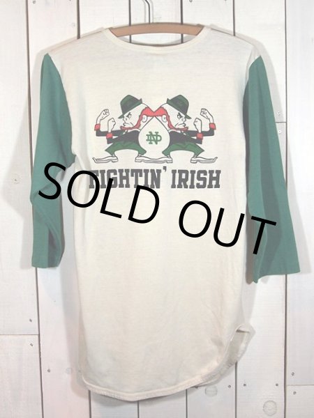 画像3: 1980s【Champion】?トリコタグ?染込みプリントベースボールTシャツ (3)