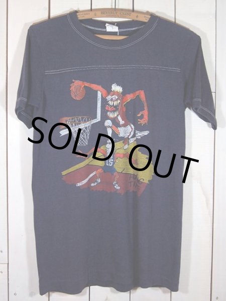 画像2: 1970sモンスタープリントフットボールTシャツ (2)