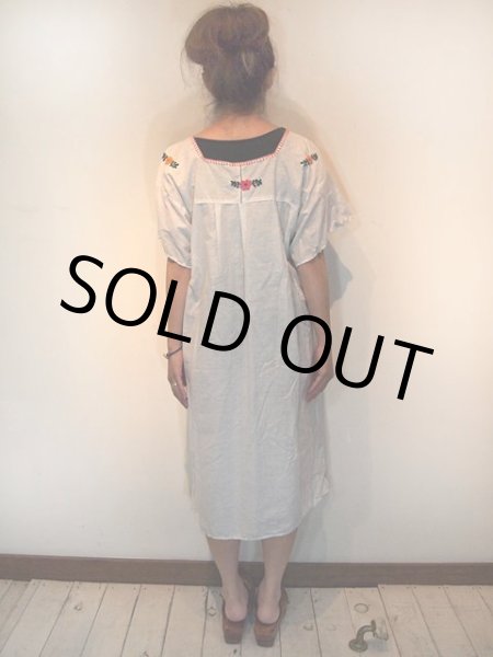 画像3: メキシカン刺繍ワンピース (3)